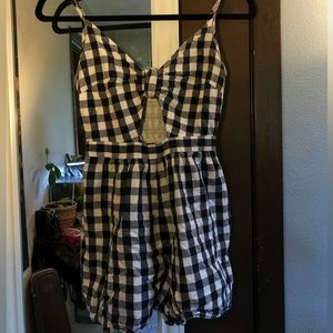 Gingham Keyhole Romper
